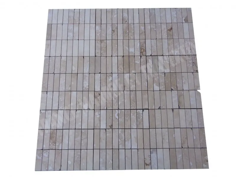 Travertin Beige Mosaïque 3x10 cm 