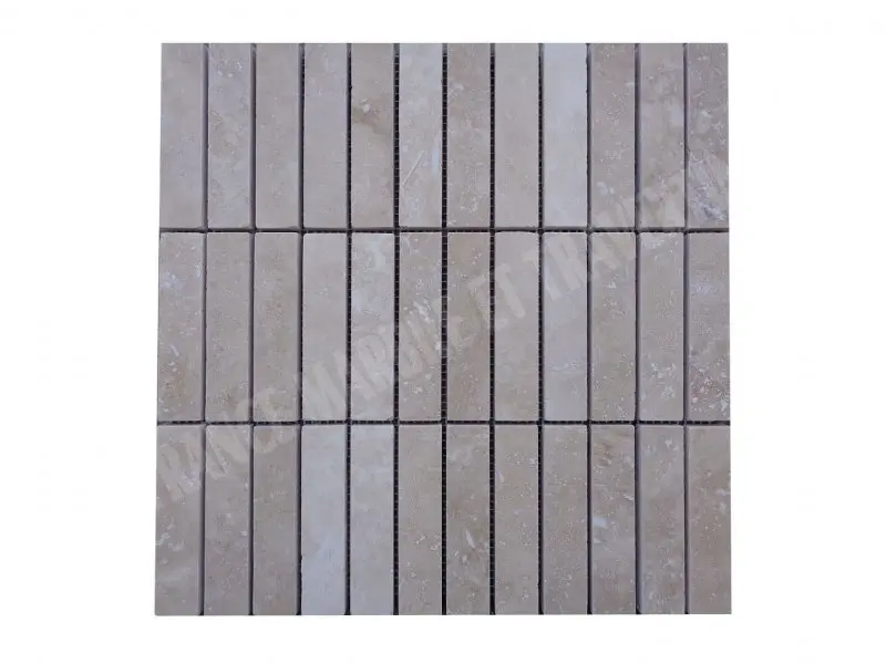 Travertin Beige Mosaïque 2,3x10 cm 