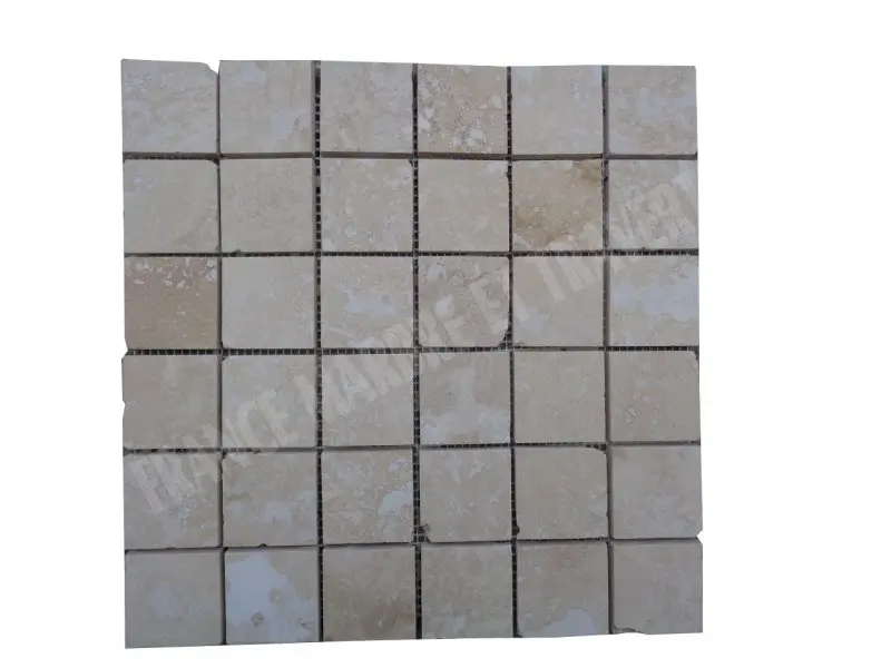 Travertin Beige Mosaïque 4,8x4,8 cm 