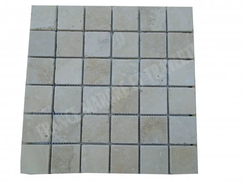 Travertin Beige Mosaïque 4,8x,4,8 cm 