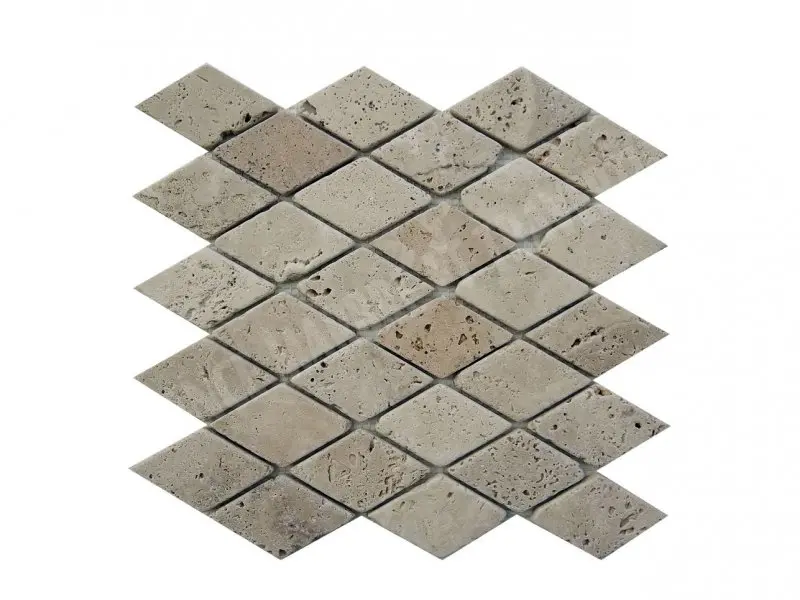Travertin Beige Mosaïque Modèle Losange  