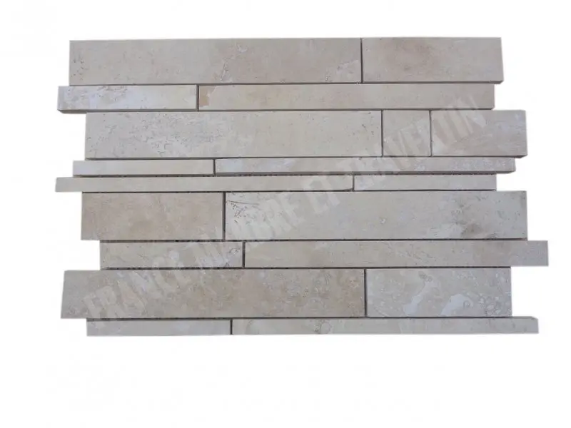 Travertin Beige Mosaïque Modèle Random 