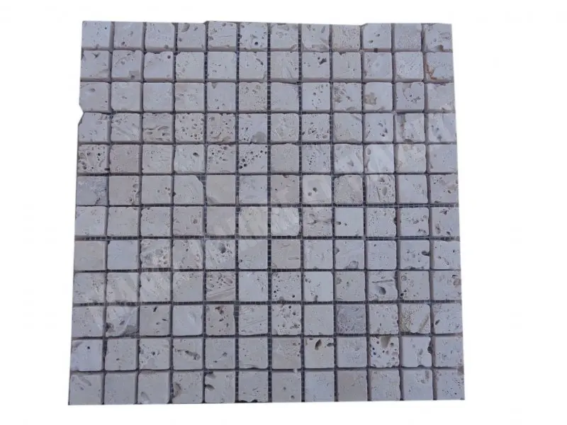 Travertin Beige Mosaïque 2,3x2,3 cm 