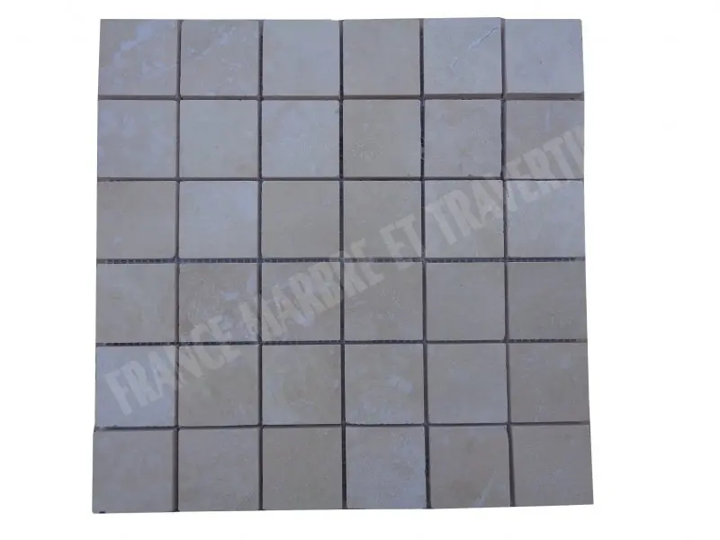 Travertin Beige Clair Mosaique 4,8x4,8 cm 