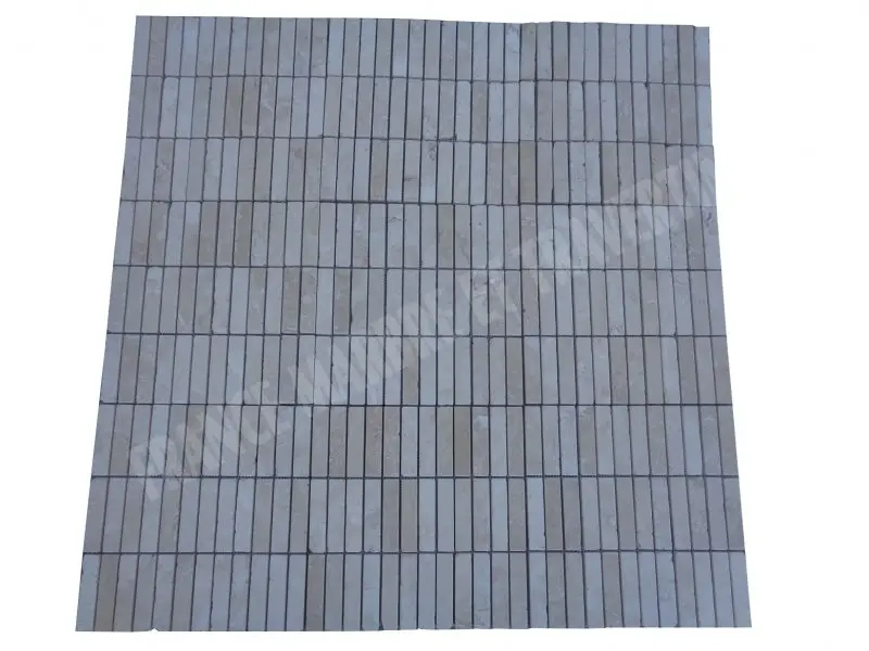 Travertin Beige Clair Mosaïque 2,3x10 cm 