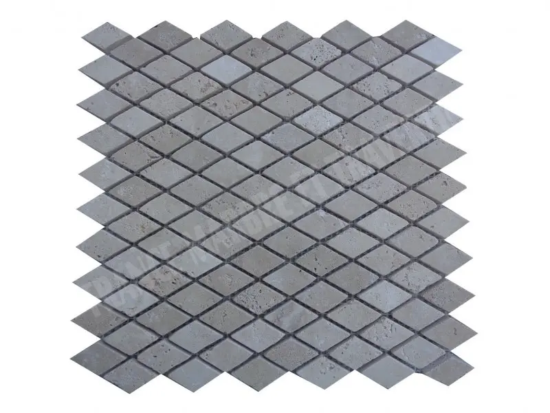 Travertin Beige Clair Mosaïque Petit Losange 