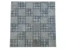 Travertin Silver Mosaïque Modelé Monaco  