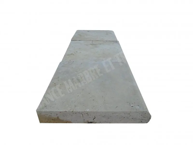 Travertin Beige Nuancé Margelle de Piscine