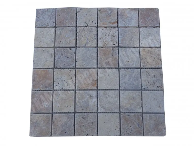 Travertin Scabos Mosaique 4,8x4,8 cm 