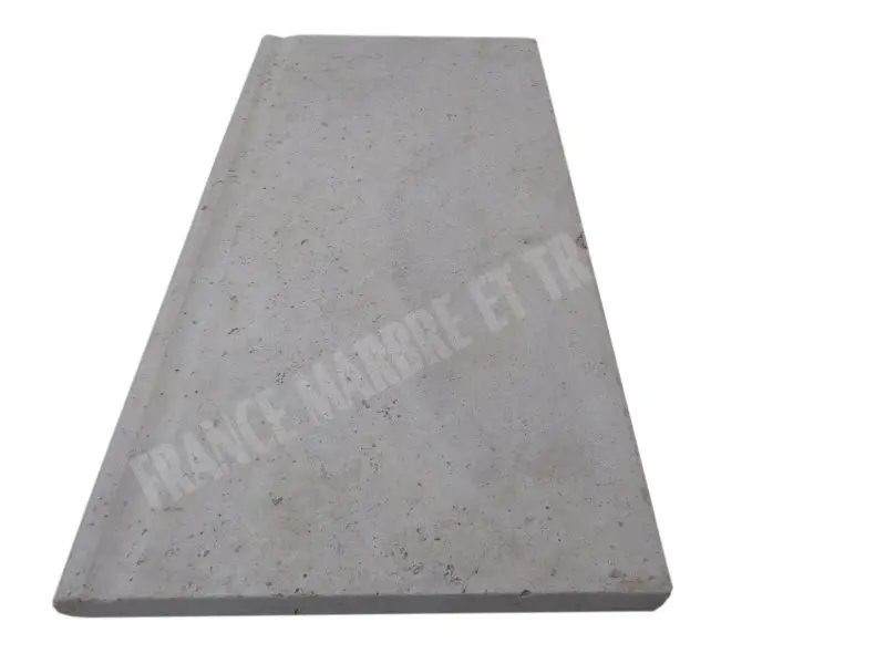 Travertin Beige Nuancé Margelle de Piscine Poignée