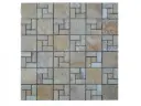 Travertin Jaune Mosaïque Modelé Nice 