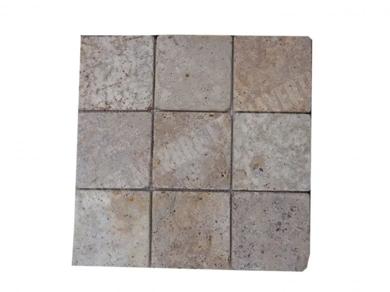 Travertin Jaune Mosaïque 10x10 cm 