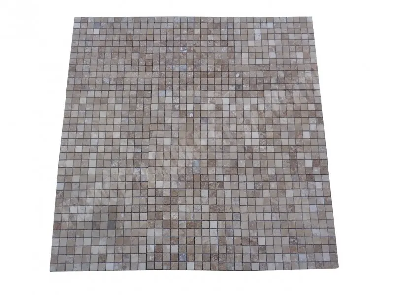 Travertin Walnut Mosaïque 2,3x2,3 cm 