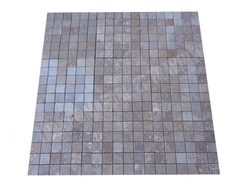 Travertin Walnut Mosaïque 4,8x4,8 cm 