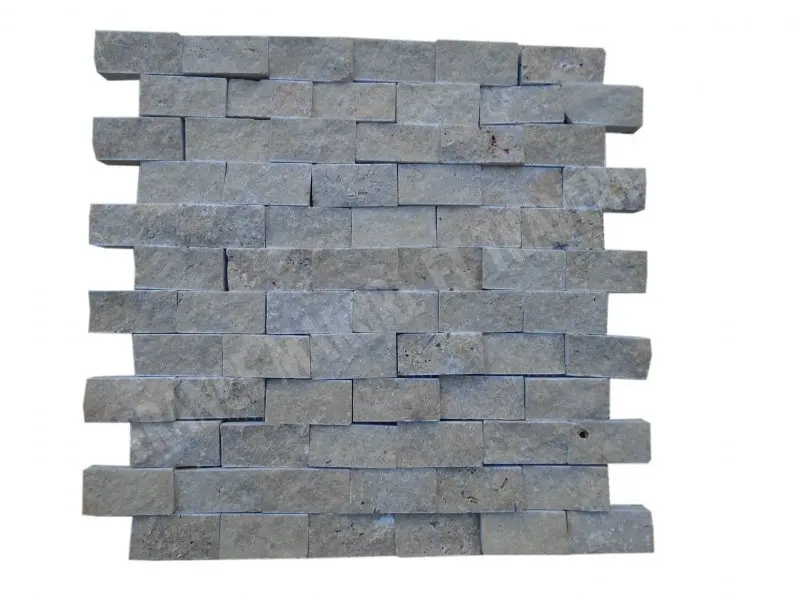 Travertin Noce Mosaïque 2,5x5 cm 
