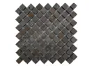 Travertin Noce Mosaïque Diagonale 2,3x2,3 cm 