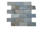 Travertin Multicolore Mosaïque 4,8x10 cm 