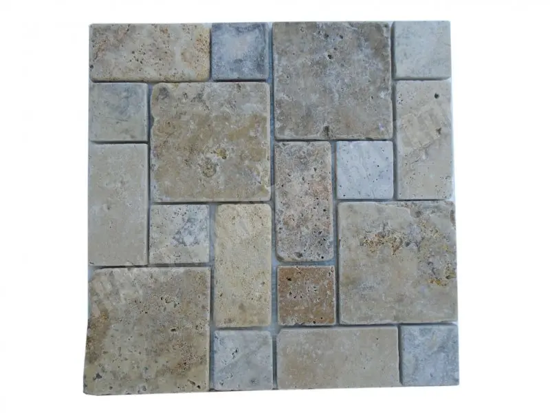 [3125] Travertin Multicolore Mosaïque 3 Format 