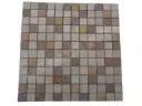 Travertin Multicolore Mosaique 2,3x2,3 cm 