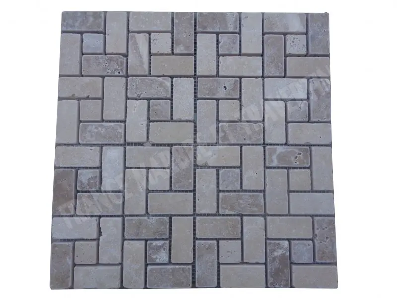 Travertin Beige - Noce Mosaïque Modèle Target 