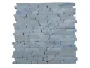 Travertin Beige - Silver Mosaïque 1,5 cm Modèle Bâtonnet 
