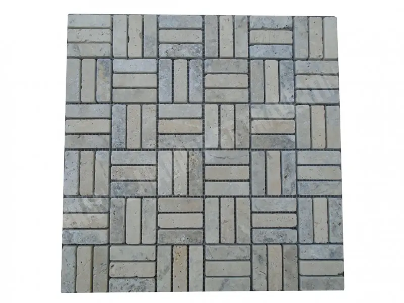 Travertin Silver - Beige Mosaïque Modèle Lyon  