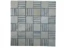 Travertin Beige - Silver Mosaïque Modèle Paris  
