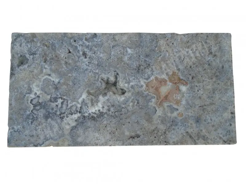 Travertin Silver Margelle de Piscine Bord Droit 30,5x61 cm