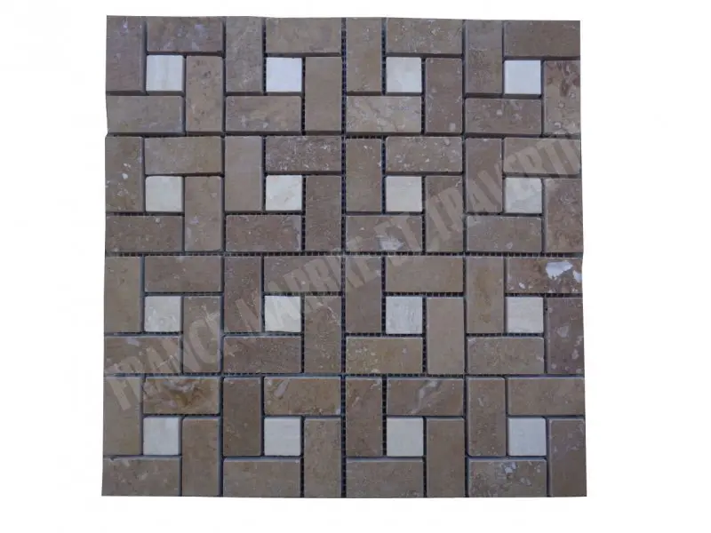 Travertin Noce - Beige Mosaïque Modèle Target 