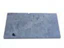 Travertin Silver Margelle de Piscine Bord Arrondi 30,5x61 cm