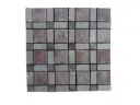 Travertin Rose - Beige Mosaïque Modèle Carré 
