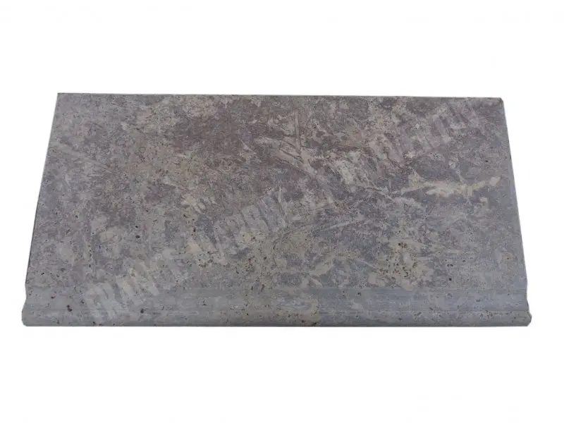 Travertin Walnut Margelle de Piscine Poignée Bord Arrondi 30,5x61 cm