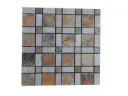 Travertin Jaune - Beige Mosaïque Modèle Carré 