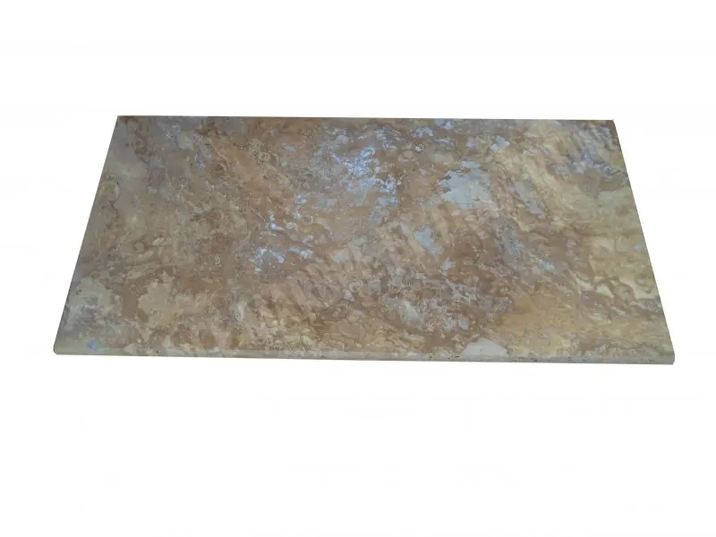 Travertin Jaune Margelle de Piscine Bord Ogee 30,5x61 cm