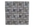 Travertin Beige - Silver Mosaïque Modèle Target  