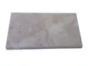 Travertin Beige Nuancé Margelle de Piscine Bord Arrondi 33x61 cm