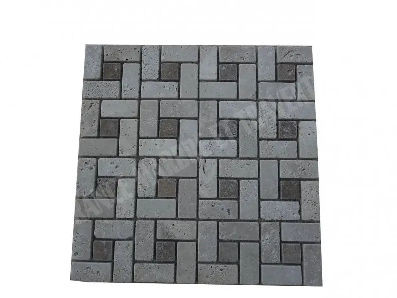 Travertin Beige - Noce Mosaïque Modèle Target 