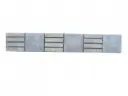 Travertin Beige & Silver Paris 1 Frise 30,5x5 cm 