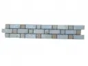 Travertin Silver & Jaune Bordeaux 1 Frise 30,5x5 cm 