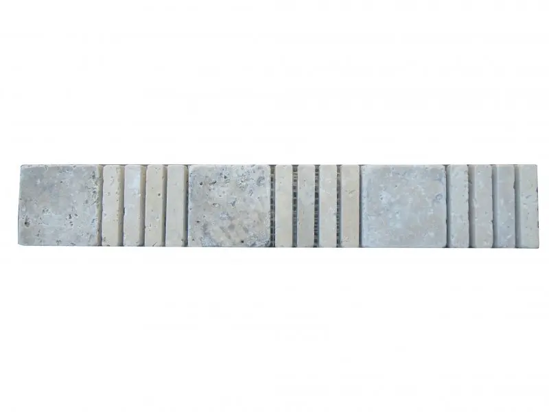 Travertin Silver & Beige Paris Frise 30,5x5 cm 