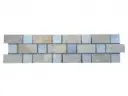 Travertin Jaune & Silver Bordeaux 2 Frise 30,5x7,5 cm 