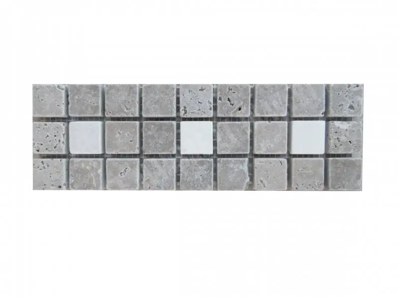Travertin Noce - Milieu Beige Frise 23x7,5 cm 