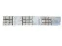 Travertin Silver & Beige Monaco Frise 30,5x5 cm 
