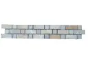 Travertin Jaune & Silver Bordeaux 1 Frise 30,5x5 cm 