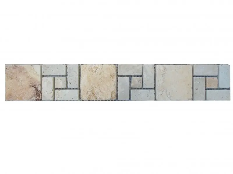 Travertin Jaune & Beige Nice Frise 30,5x5 cm 
