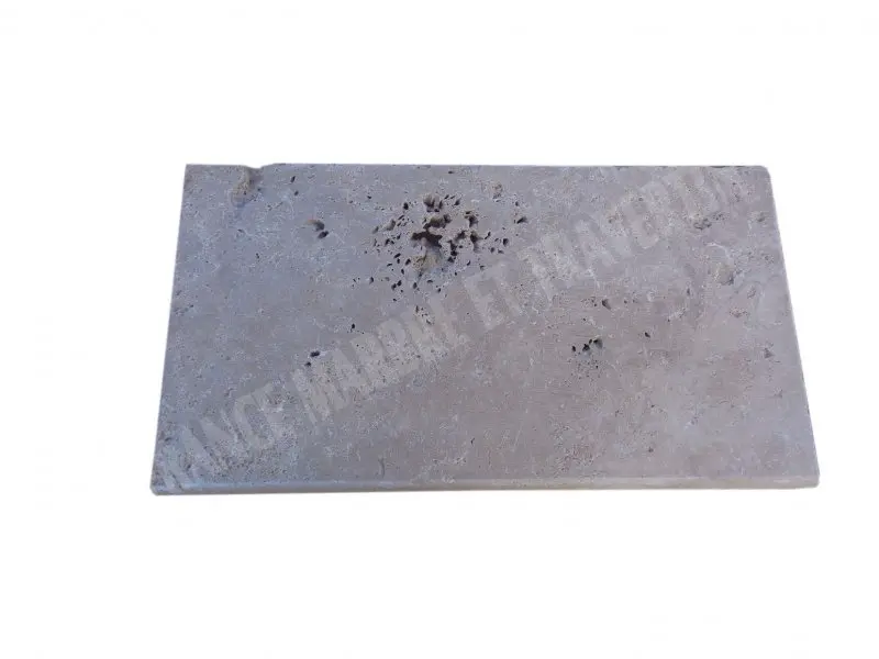 Travertin Beige Clair Margelle de Piscine Bord Arrondi 33x61 cm