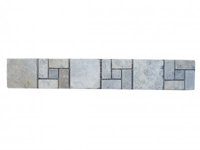 [2098] Travertin Silver Nice Frise 30,5x5 cm 
