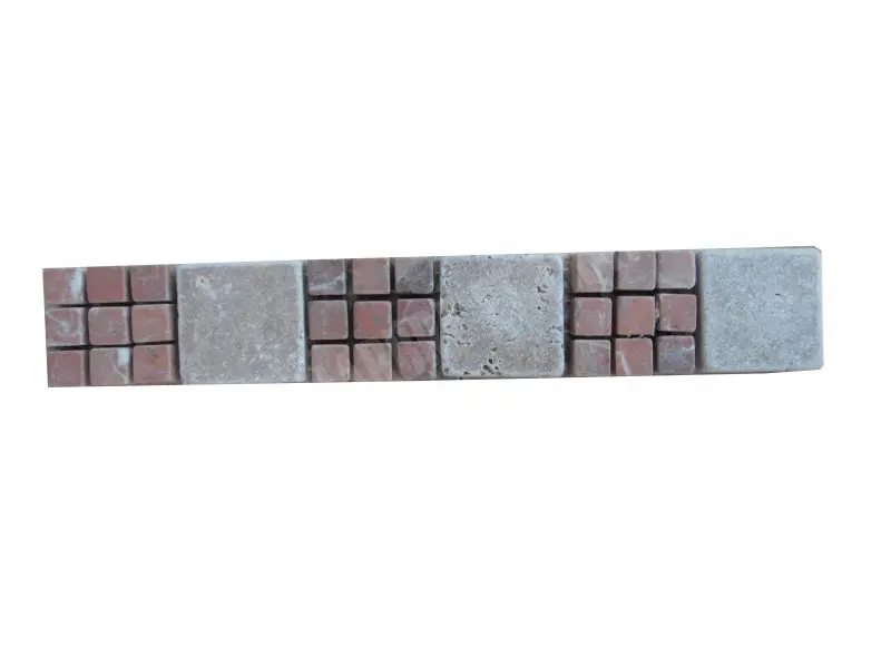 Travertin Noce & Rouge Frise 30,5x5 cm 