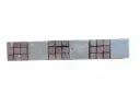Travertin Noce & Rouge Frise 30,5x5 cm 
