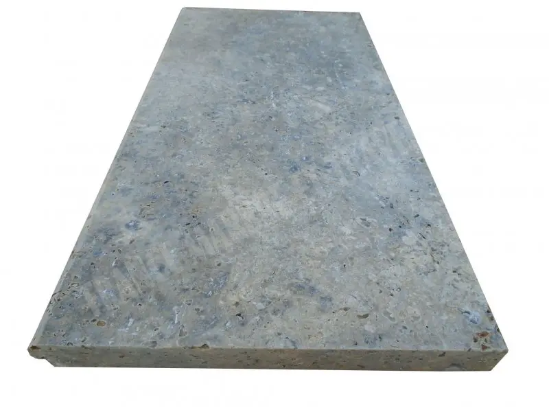 Travertin Silver Margelle de Piscine Bord Ogee 33x61 cm